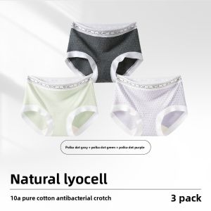 MiiOW | Cat Woman Seamless Underwear Thin Breathable Lightweight Summer Cotton Blend Mid Waist Triangle Panties Comfortable Briefs