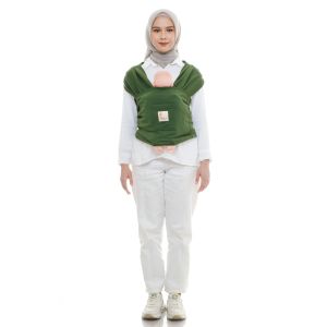 HansBaby Gendongan Bayi Depan M-Shape Instan Wrap 3 in 1 Premium | Army | Gendongan Bayi Newborn