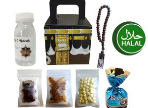 PAKET OLEH OLEH HAJI DAN UMROH DUS BOX KABAH  HAMPERs MAKANAN