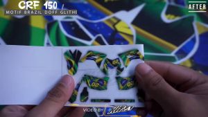 Decal CRF 150l Abstrak Merah Hitam CRF 150l decal sticker CRF 150l D-I2-642 I2-616 I2-955 i2-1194 i2-1195