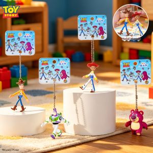 DIANSHIFANG | Cute Tangled Cartoon Buzz Lightyear Keychain Charm