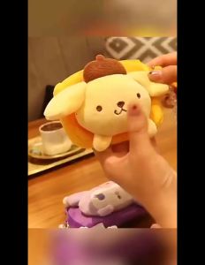 Nurm Coin Purse Plush Mini Wallet Cartoon Change Bag Kids Gift With Keychain