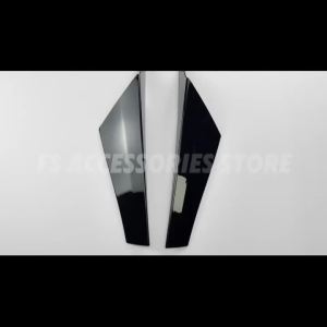 For VW Golf 8 2020+ Glossy Black/Carbon Look Rear Window Spoiler Side Wing Cover Splitters ABS Body Kit