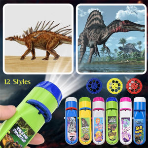 Educational Toys Torch Projector Early Education Projection Flashlight Children Kids Birthday Gifts Bedtime Learning Toy