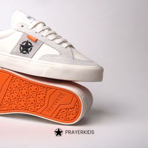 Prayerkids Geh Off White Sepatu Sneakers Pria Wanita Sepatu Casual Brand Lokal Prayerkids Sneakers Dengan Material Suede Dan Lambskin - Lazada