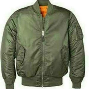 Jaket Bomber Pilot US Airforce Hijau Olive Tebal Anti Air Terbaru