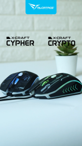 Mouse Gaming Alcatroz X-Craft Classic Series 2400CPI High Definiton Gaming Mouse 7 Colour Light Effect with 4 Button