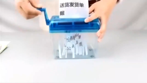 Mini Paper Shredder Manual Paper Cut Manual Shredder Portable for Office Home Private Document Destroy