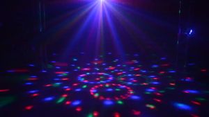 【Ready To Ship】LED Crystal Small Magical Ball Christmas Decoration Mini Voice Controlled Seven-color Rotary Light Remote Control Stage Disco Hall DJ Music Projection Lights