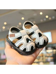 Summer New Anti-Collision Baby Shoes Soft Bottom Anti-Slip Call out Shoes for 0-1 Year Old Boys And Girls Low Cut Casual Style