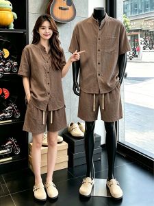 OUMULONG | Stylish Traditional Short Sleeve Collar Set