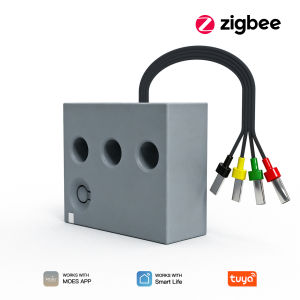 MOES | MOES Tuya Zigbee/WiFi 1-Phase Smart Power Meter Module Electricity Consumption Monitor 63A Measure Built-in Current Transformer