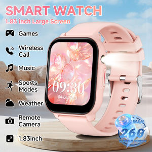 New Smartwatch 1.83 inch Wireless Call Music Control Custom Face Dial 260 mAh Large Battary Sports Fitess Tracker for Men Women