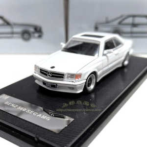 Rhino Model Mercedes-Benz 560SEC AMG Alloy Car Model 1:64 Collectible Simulation Metal Toy for Ages 14+ Male Female