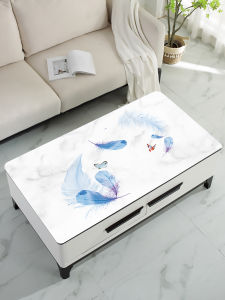 Luxurious Tea Tablecloth Oil Resistant Waterproof Easy to Clean Home Use Living Room Tea Table Mat Modern Minimalist Style Silicone Material