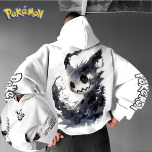Pokémon Anime Mimikyu Printed Hoodie Mens and Womens Autumn/Winter New Y2K Harajuku Large Size Casual Trend Sweater Top