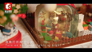 Bộ Đồ Chơi Xếp Hình Ông Già Noel Mô Hình Lắp Ghép Giáng Sinh Lắp Ráp Cây Thông Noel Quà Tặng Cho Bé