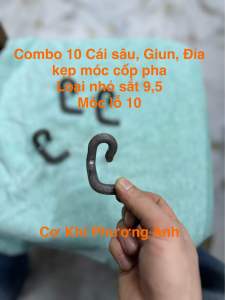 10 Cái Sâu chốt cốp pha loại NHỎ kẹp phi 10[COMBO 10 cái móc cốp pha]( giun kẹp cốp pha- chốt kẹp cốp pha loại NHỎ - SÂU cột10