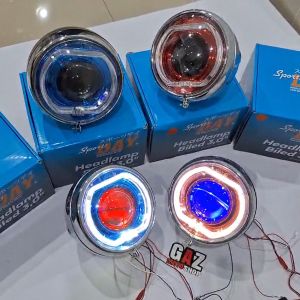 LAMPU DEPAN BILED SET BATOK CB 125 Headlamp CB125  BILLED dan Reflektor Datar Model Autopal Aksesoris Lampu Motor Ride It Lampu Led Chrome Warna Variasi - Lazada