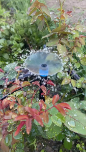 หัวหยดน้ำ สปริงเกอร์ หัวสีฟ้าละออง360 องศา ชุดหัวน้ำหยดแบบปรับได้ พร้อมก้านปัก ใช้กับสายไมโครขนาด 4/7 mm ชุดหัวหยดน้ำ 18cm/28cm (10 PCS)