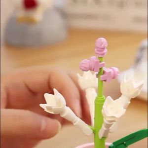 FH-M344 Mainan Edukasi DIY Florist Tanaman Pot Building Block Nano Bricks / Balok Susun Pot Bunga