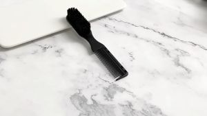 1pcs Double-sided Comb 2 in 1 Men Beard Brush Comb Styling Comb Hair Removal Clipper Brush