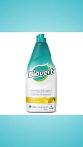 Biovert Fruit Vegetable Dishwashing Detergent Lemon Scent 700ml 1pc