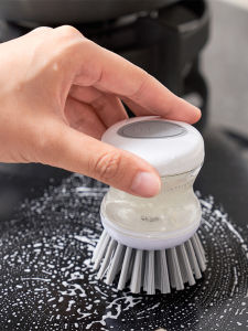Dish Brush Dish Brush Kitchen Brush Can Hold Detergent Liquid Brush Pot Cleaning Brush Stove Decontamination Brush Bowl Dish Brush