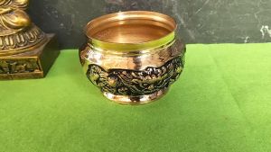 Hiolo Tempat Dupa Kuningan Motif Naga 1 pcs Hiolo Kuningan Tempat Bakar Dupa Bokor Kuningan