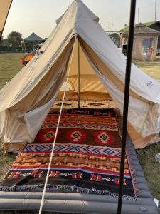 Luxury Camping Blanket Sofa Coverlet RV Tent Decorative Throw Cotton Blend Geometric Pattern Ethnic Style All Season Bedding