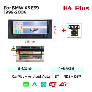 MEKEDE 10.26 inch MTK 6762 Carplay Car Radio For BMW E53 X5 E39 M5 E38 1999 - 2007 Central Multimedia Intelligent Audio System