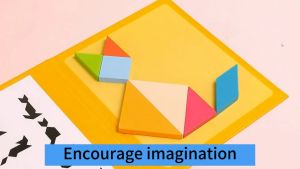Magnetic Tangram Puzzle for Kids Educational Toys for kids Wooden Puzzle for Kids Montessori Puzzle for kids 七巧板思维拼图