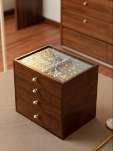 NORDIC MORE | Lockable Wooden Jewelry Storage Box Large Capacity