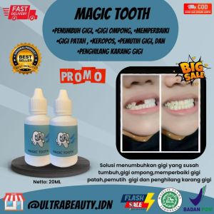 <TERLARIS> PENUMBUH GIGI DALAM 5 HARI LANGSUNG TUMBUH AMPUHCEPAT DAN PERMANEN {MAGICTOOTH} Penumbuh Gigi terbaik / Gigi ompong / Patah / Keropos / Penghilang karang Gigi / BPOMHALAL[COD/BAYAR DITEMPAT]