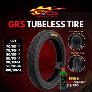WHOLESALE GRS MOTORCYCLE TUBELESS TIRE WITH FREE SEALANT AND TUBELESS PITO ( TUBELESS TIRE SIZE 70/80-14 70/90-14 80/80-14 100/80-14 100/80-17 90/80-17 80/80-17 )
