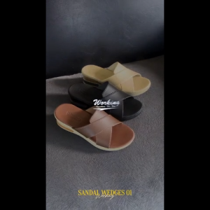 Sandal Wedges Wanita Casual W-01 – sandal wedges casual/ size 36-40