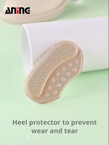 Womens Shoes Pad Insoles Anti-Slip Heel Pad Anti-wear Stickers Heel Protectors Adjust Size 1pair 6mm