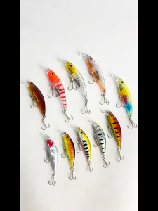 Umpan Pancing Minnow Sinking Casting Ultralight 5cm/5g Fishing Lures&Baits Umpan Ikan 3D Mata Merah