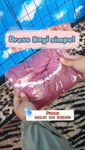 Gamis Anak Aisy Set Hijab Model RENDA POLOS MUTIARA usia 0-5 thn