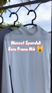 (SIZE M-L-XL-XLL) Manset Baju Spandek Wanita Atasan Lengan Tangan Panjang Warna Terlengkap - Bahan Kaos Rayon, Model Polos, Elastis