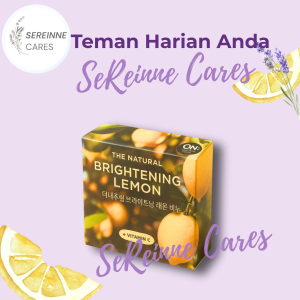 LG On The Body - Korean Soap Bar - Face & Body Brightening Lemon 90g - Vitamin C Semulajadi Mencerahkan Kulit Kulit Segar & Berseri Lembapkan & Lembutkan Kulit 柠檬美白香皂 – 面部身体适用