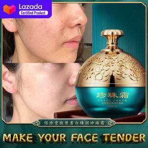 (Refusing To Stay Up Late)Collagen Moisturizing Pearl Cream Pearl Pill Recombinant Filling Cream Firms Moisturizes Whitens Mens and Womens Face Cream Traditional Chinese Medicine Pearl Cream (30g)