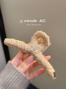 กิ๊บติดผมสไตล์ฝรั่งเศส ขนาดใหญ่ สำหรับผู้หญิง 2025 ใหม่ ไฮเอนด์ คลิปฉลาม คลิปผม ตกแต่งผม ด้านหลังศีรษะ คลิปผม