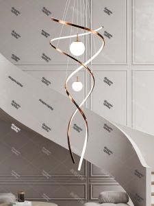 Designer High Ceiling Stair Chandelier