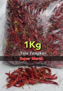 CABE RAWIT KERING MERAH TEJA JAPLAK 1Kg SUPER PEDAS