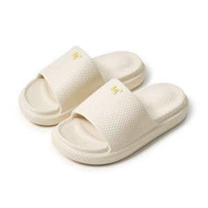UTUNE Anti-odor Massage Bathroom Slippers Thick Sole Soft Anti-slip Slides for Women Men Shower Platform Shoes Indoor Slipper Summer