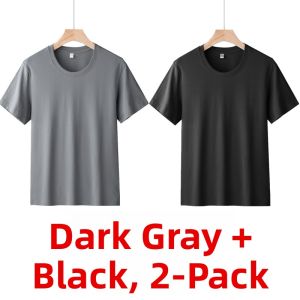 Pure Cotton Short Sleeve T-Shirt round Neck Thin Male Model Summer Fashion Urban Loose Fit Antibacterial Printed Chinese Culture