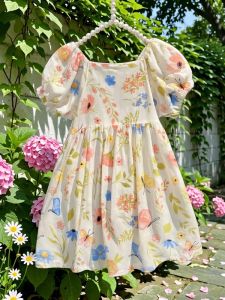 Sweet Floral Printed Summer Dress