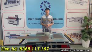 Máy cưa bàn trượt 2 lưỡi mini MD4C máy có thể cắt thẳng cắt chéo và cắt vát 45 độ rất phù hợp mang đi công trình