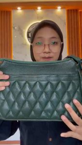 TAS SLEMPANG DAN BAHU WANITA KULIT MILL IMPORT MODEL DIAMANTE SLING BAG/ KUALITAS SUPER /FREE GRAFIR NAMA KAMU